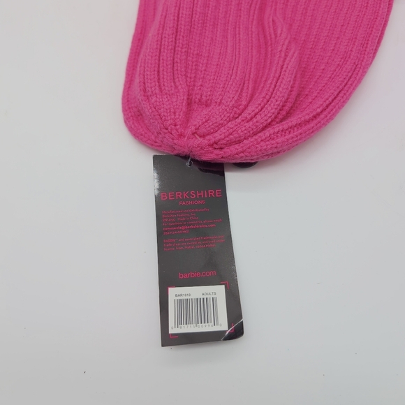 Barbie Pink Knit Beanie for Adults NWT - Picture 4 of 5